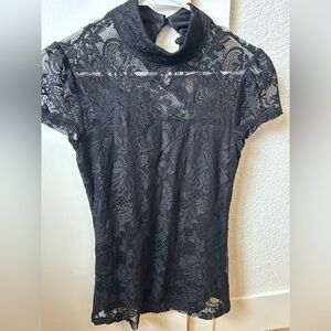 Forever 21 Black Lace Top